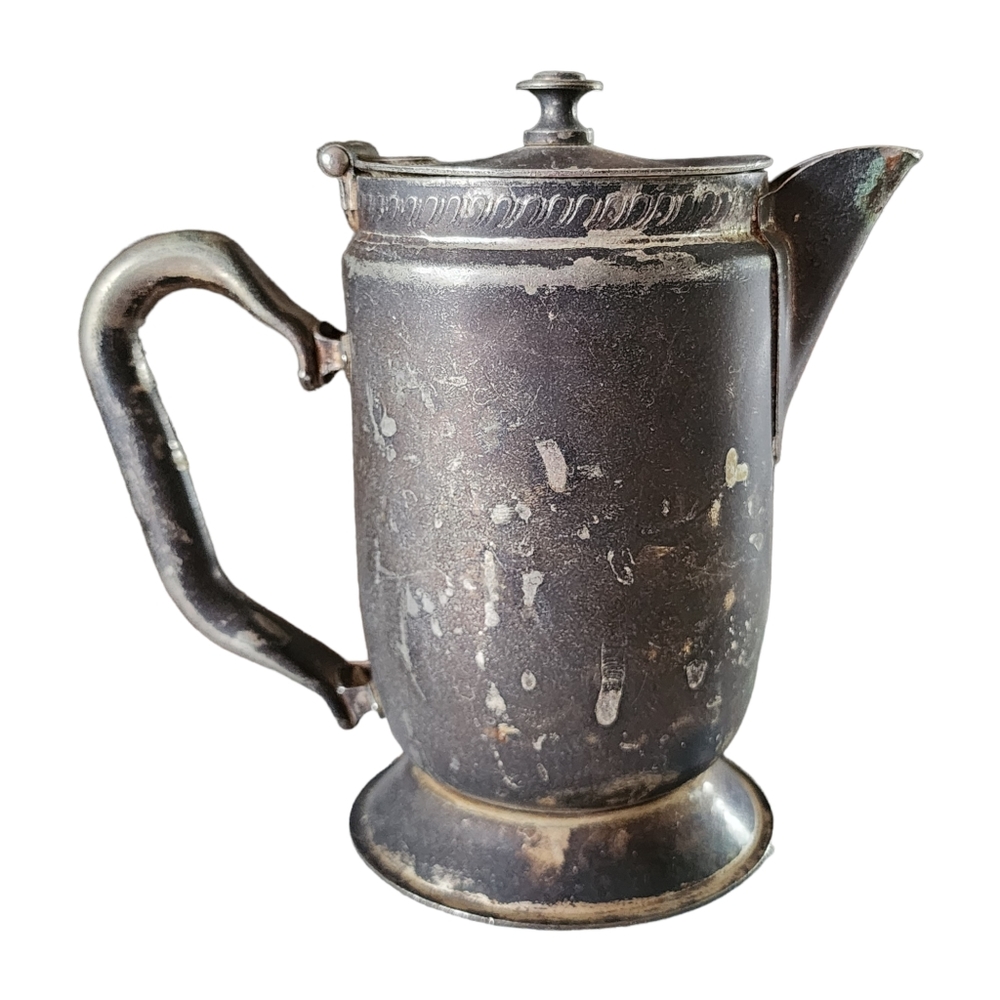 Legion Utensils Vintage Serving‎ Steam Pot With Hinged Lid Natural Patina